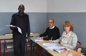 Avec Pr. Saêne, dur, dur...